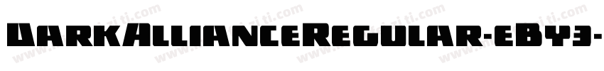 DarkAllianceRegular-eBy3字体转换