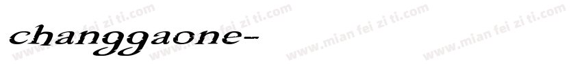 changgaone字体转换