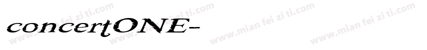 concertONE字体转换