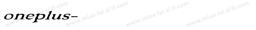 oneplus字体转换