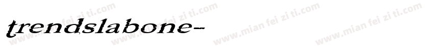 trendslabone字体转换