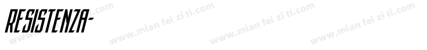 Resistenza字体转换