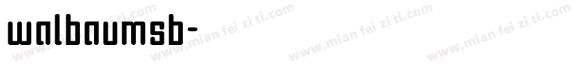 walbaumsb字体转换