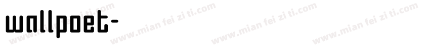 wallpoet字体转换