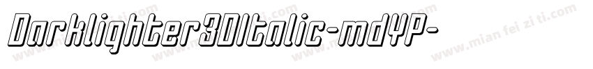 Darklighter3DItalic-mdYP字体转换