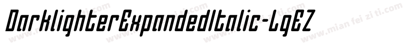 DarklighterExpandedItalic-LgEZ字体转换