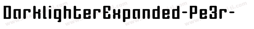 DarklighterExpanded-Pe3r字体转换