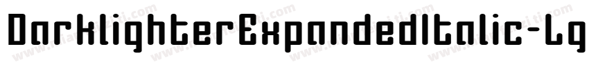 DarklighterExpandedItalic-LgEZ字体转换