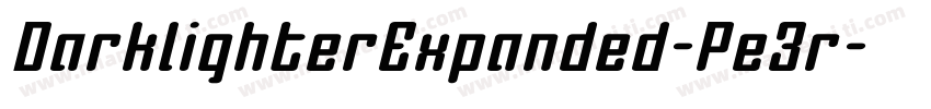 DarklighterExpanded-Pe3r字体转换