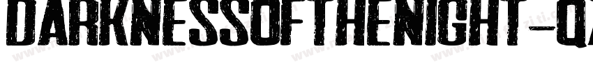 DarknessOfTheNight-qZ3Xx字体转换
