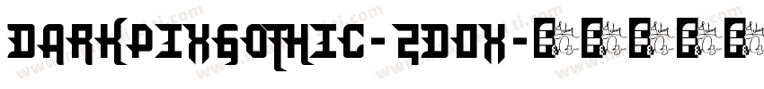 DarkpixGothic-2D0X字体转换