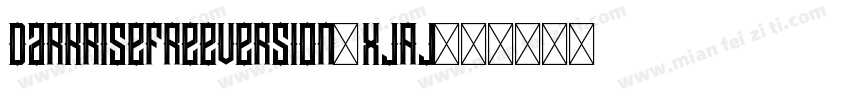 DarkriseFreeversion-XjAj字体转换