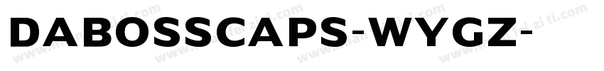 Dabosscaps-WyGz字体转换