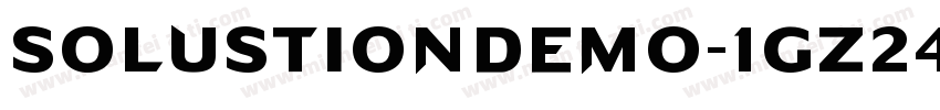 SolustionDemo-1Gz24字体转换