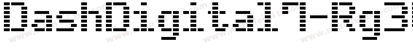 DashDigital7-Rg3W字体转换