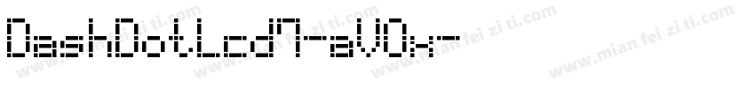 DashDotLcd7-aV0x字体转换