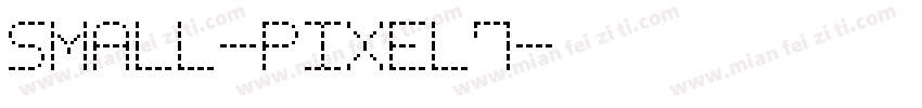 Small-Pixel7字体转换