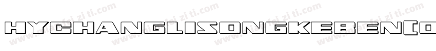 HYChangLiSongKeBen(Original)W字体转换