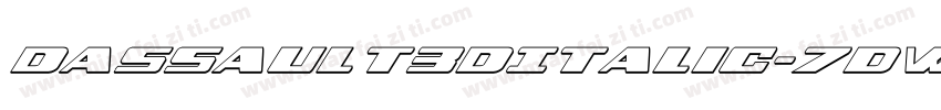 Dassault3DItalic-7dWP字体转换