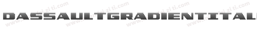 DassaultGradientItalic-d6ZK字体转换