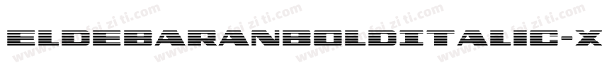 EldebaranBoldItalic-X6RP字体转换