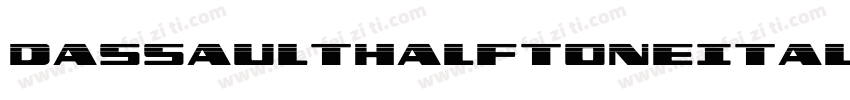 DassaultHalftoneItalic-L6eZ字体转换
