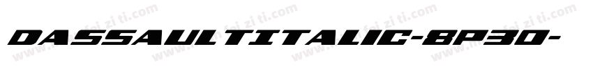DassaultItalic-8P30字体转换