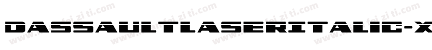 DassaultLaserItalic-X6Bd字体转换