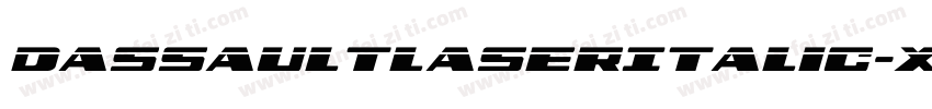 DassaultLaserItalic-X6Bd字体转换