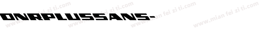 onrplussans字体转换