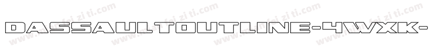 DassaultOutline-4wXK字体转换