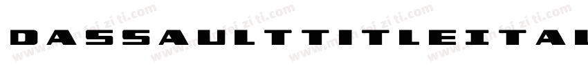 DassaultTitleItalic-vM4A字体转换