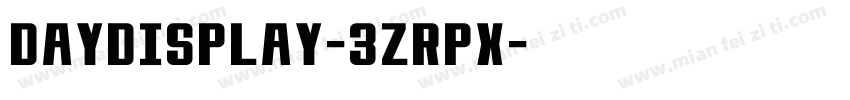 DayDisplay-3zRPX字体转换