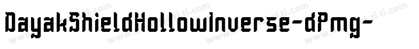 DayakShieldHollowInverse-dPmg字体转换