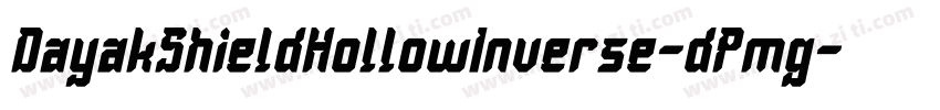 DayakShieldHollowInverse-dPmg字体转换