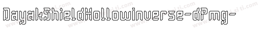 DayakShieldHollowInverse-dPmg字体转换