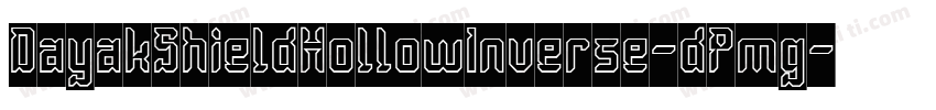 DayakShieldHollowInverse-dPmg字体转换