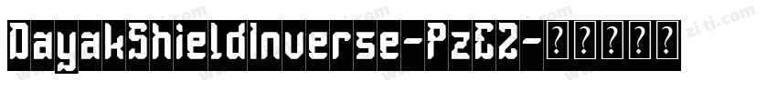 DayakShieldInverse-PzE2字体转换