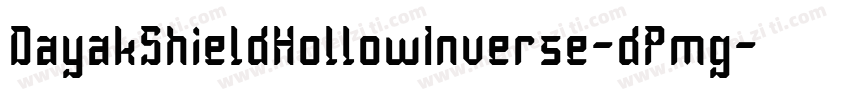 DayakShieldHollowInverse-dPmg字体转换