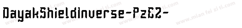 DayakShieldInverse-PzE2字体转换