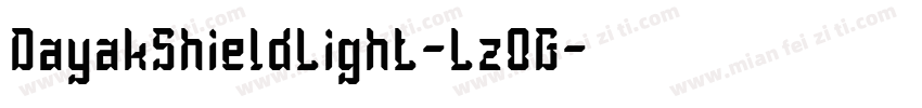 DayakShieldLight-Lz0G字体转换