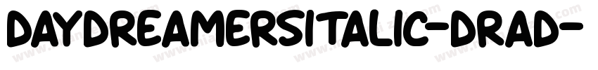 DaydreamersItalic-Drad字体转换