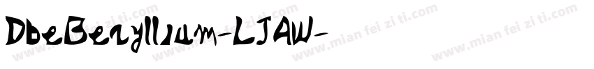 DbeBeryllium-LJAW字体转换