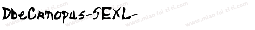 DbeCanopus-5EXL字体转换