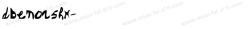 dbenorshx字体转换