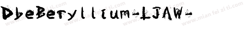 DbeBeryllium-LJAW字体转换