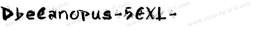 DbeCanopus-5EXL字体转换