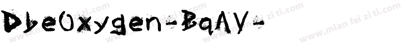 DbeOxygen-BqAV字体转换