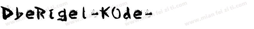 DbeRigel-KOde字体转换