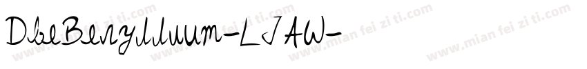 DbeBeryllium-LJAW字体转换